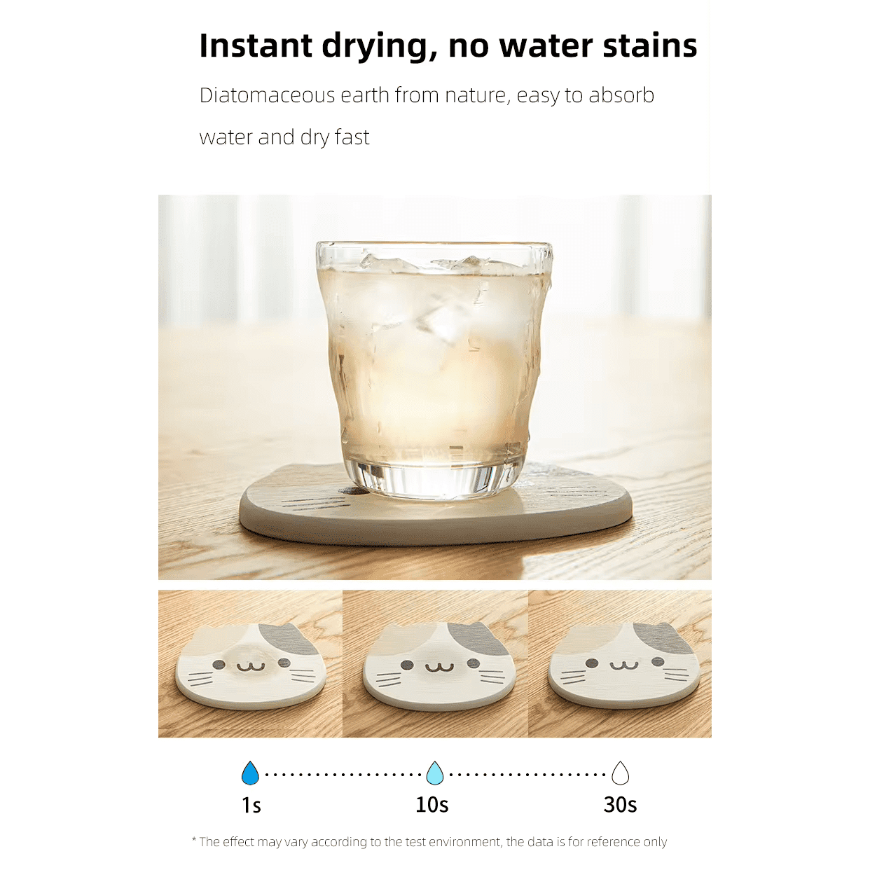 Shimoyama Diatomite Cat Coaster
