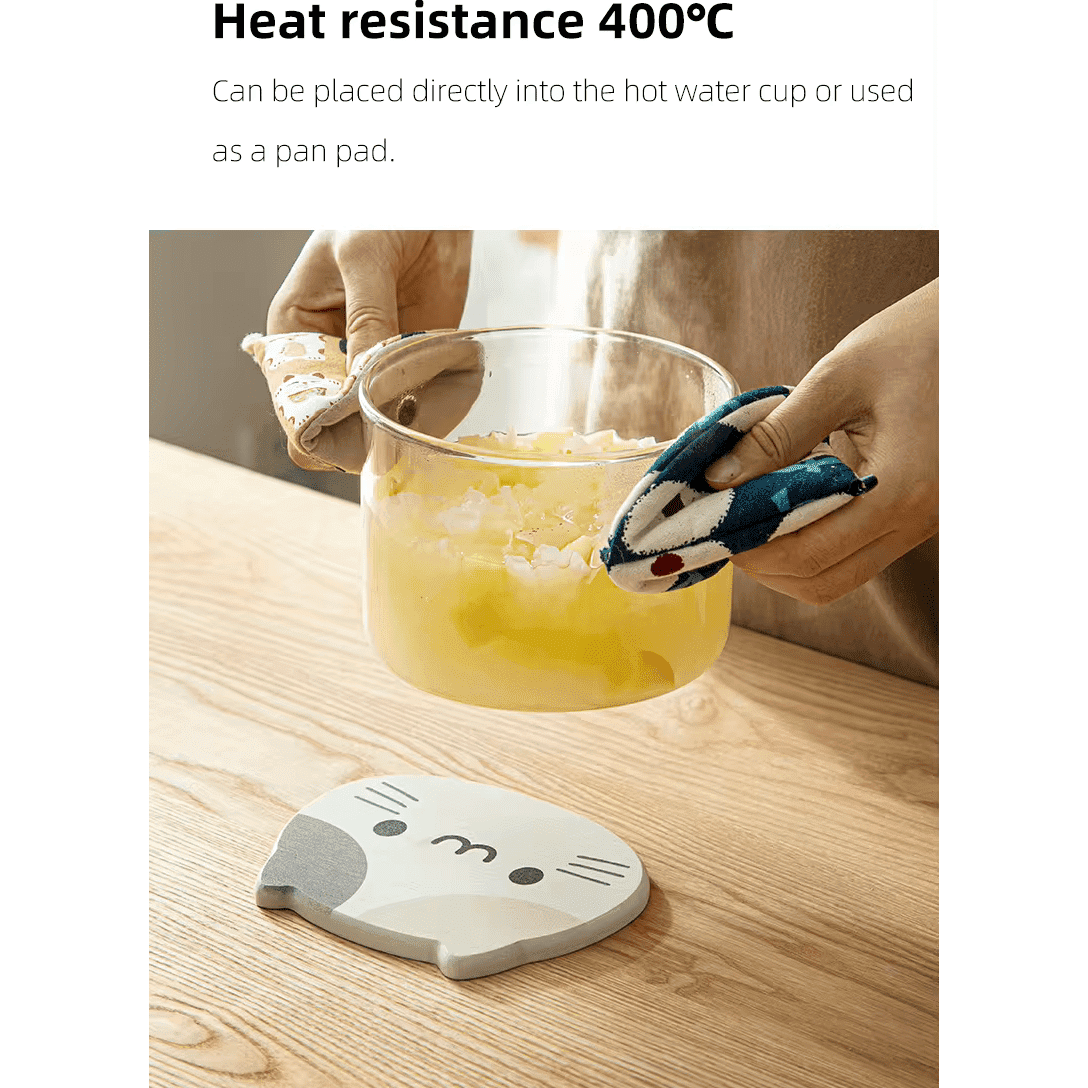 Shimoyama Diatomite Cat Coaster