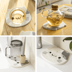Shimoyama Diatomite Cat Coaster