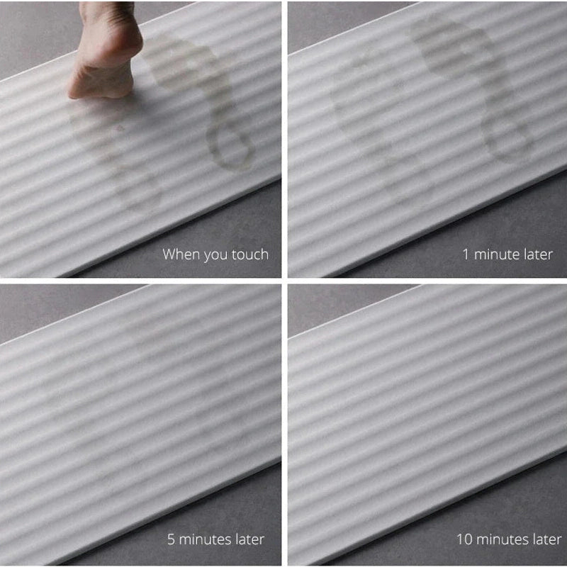 Shimoyama Diatomite Wave Bath Mat L