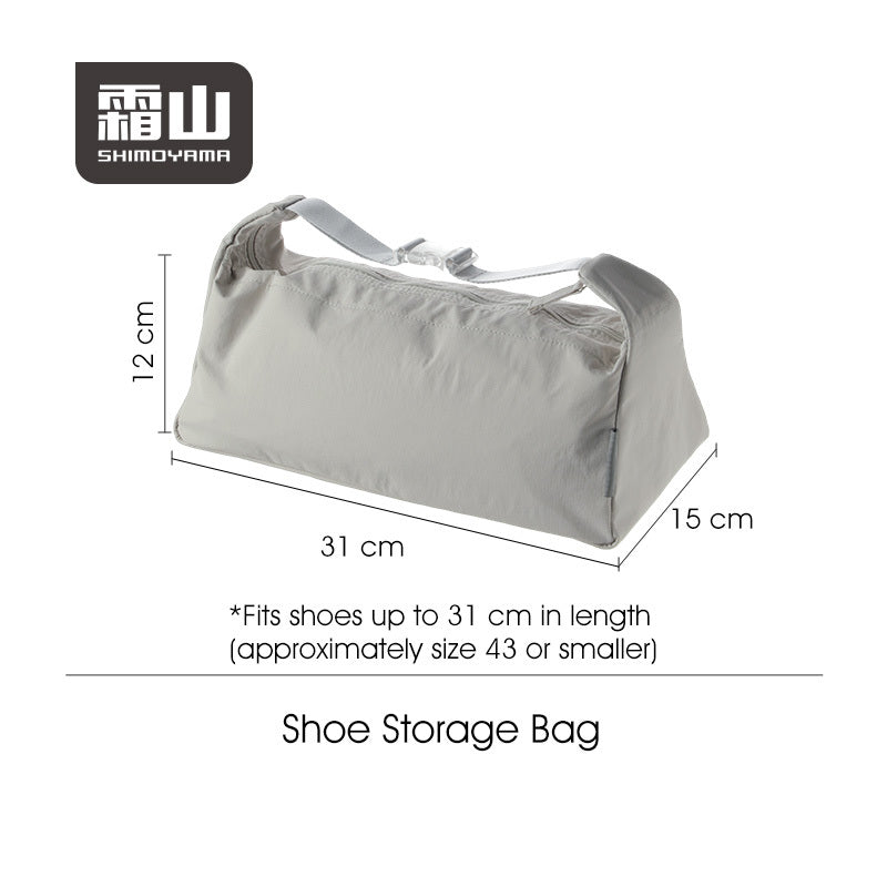 Shimoyama Divided Shoe Bag - Grey