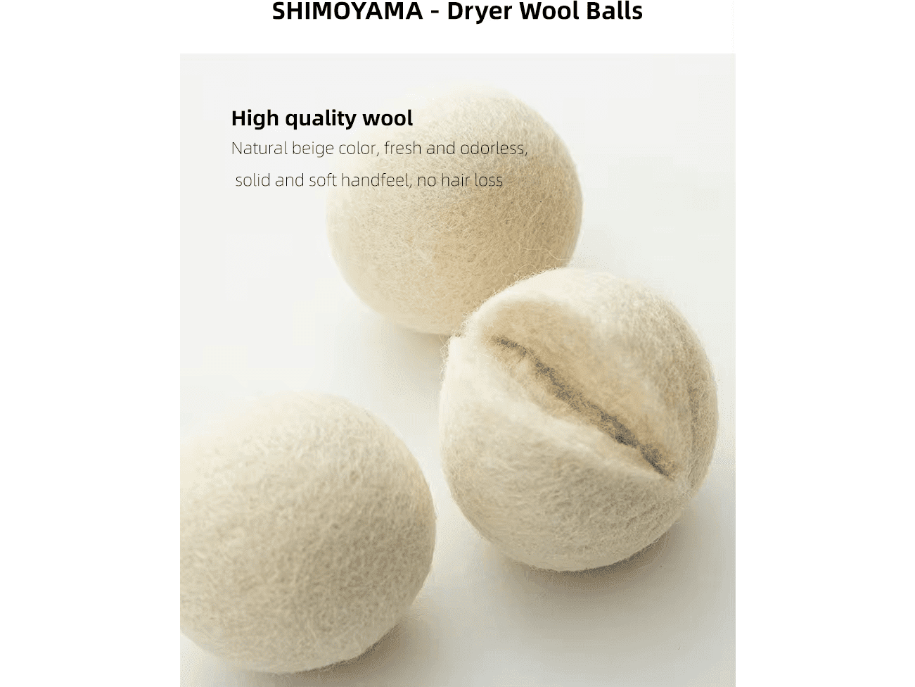 Shimoyama Dryer Wool Balls 3P