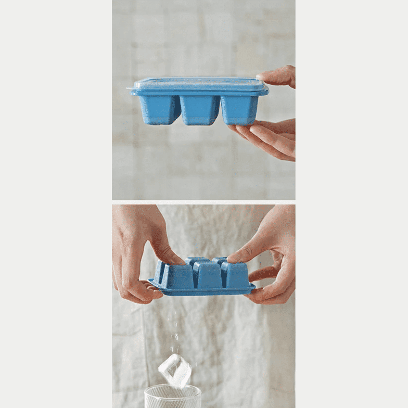 Shimoyama Easy Release Ice Cube Mould Tray 3P