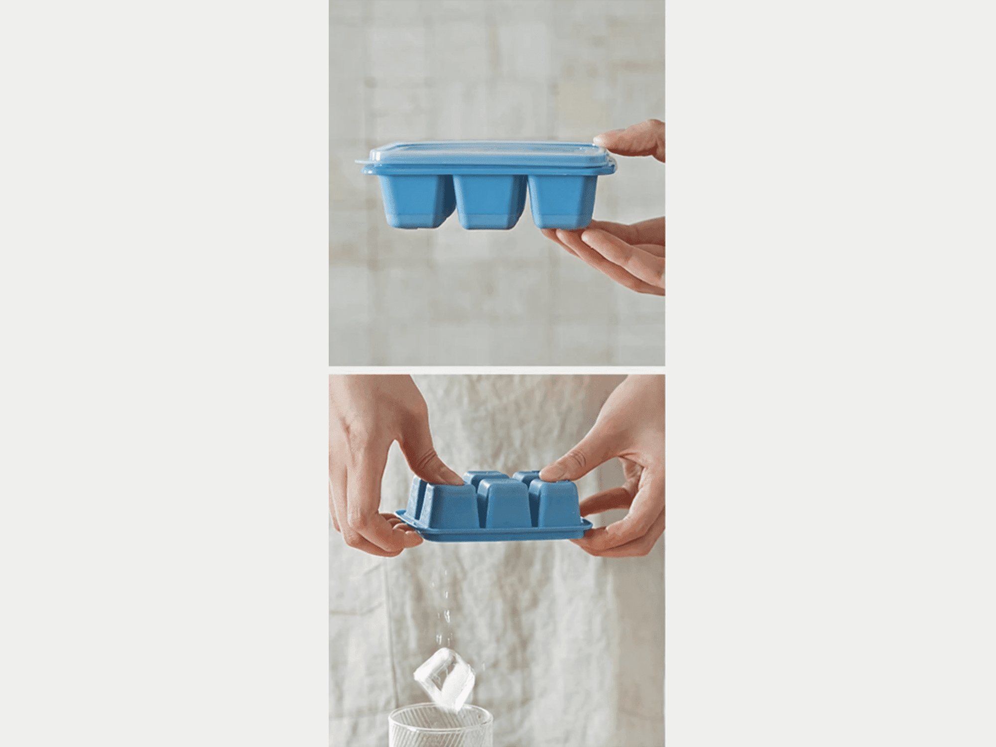 Shimoyama Easy Release Ice Cube Mould Tray 3P