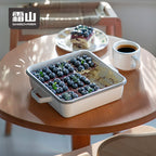 Shimoyama Enamel Square Baking Pan with Lid - 2L