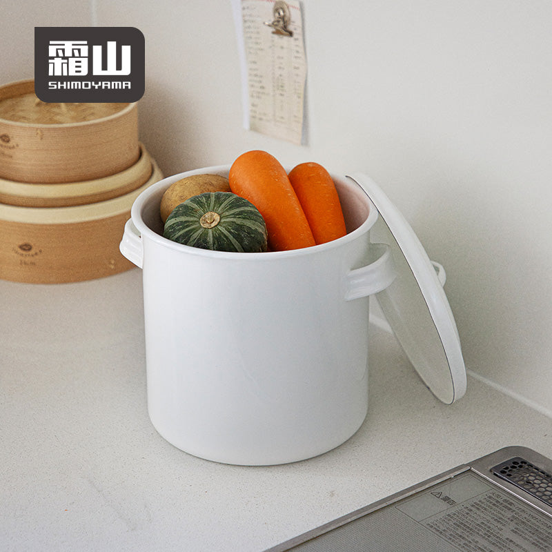 Shimoyama Enamel Storage Bucket 6.6L
