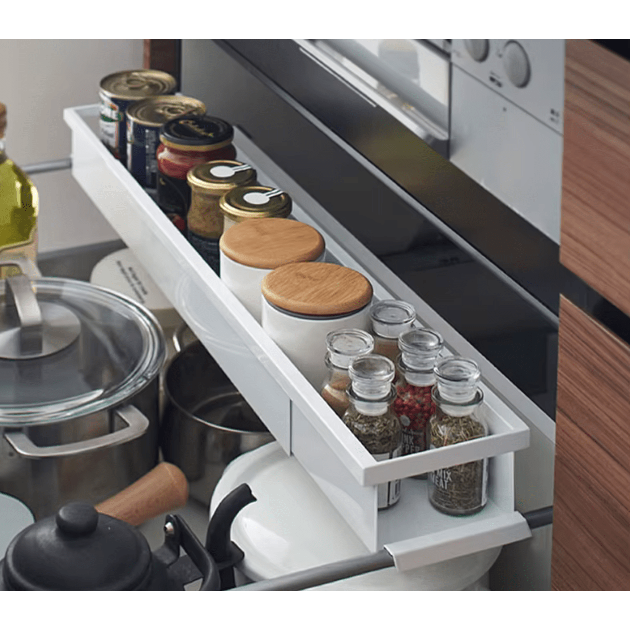 Shimoyama Expandable Kitchen Cabinet Divider Shelf