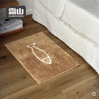 Shimoyama Fish Blue Floor Mat - 48x76cm