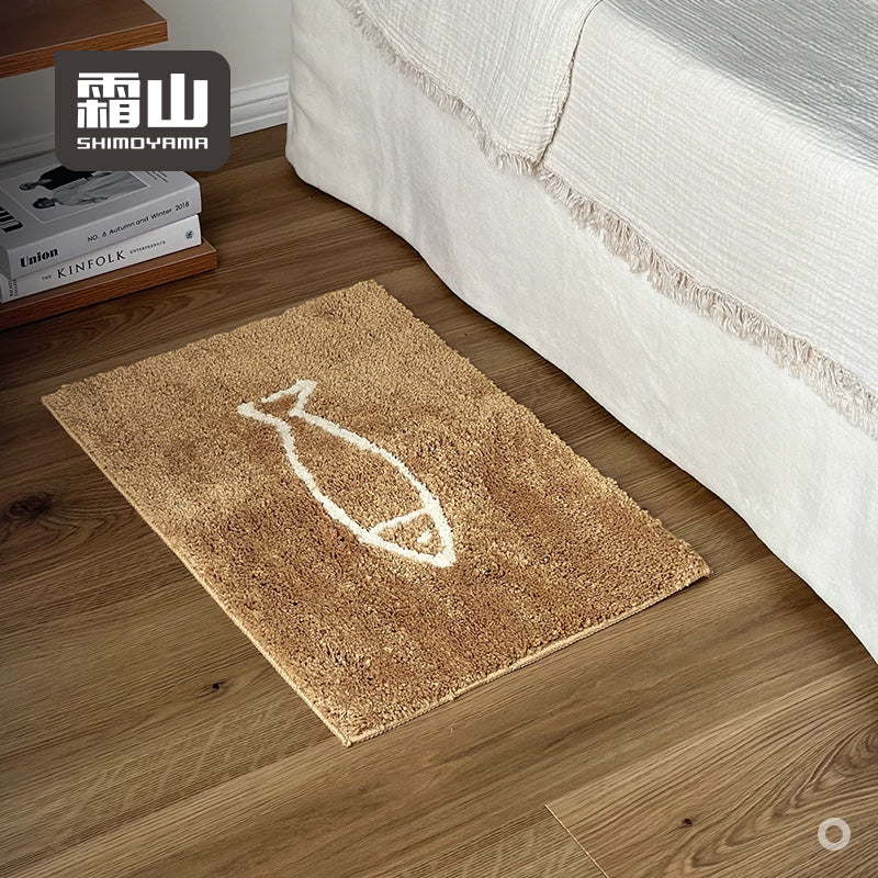 Shimoyama Fish Blue Floor Mat - 48x76cm