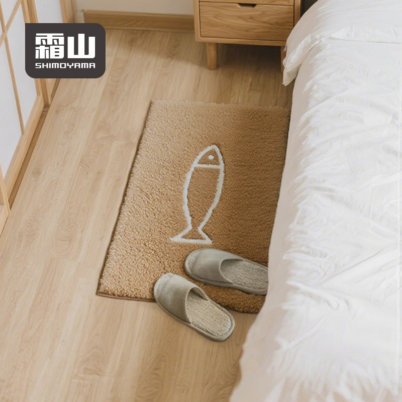 Shimoyama Fish Blue Floor Mat - 48x76cm