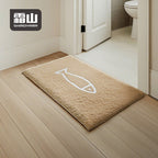 Shimoyama Fish Blue Floor Mat - 48x76cm