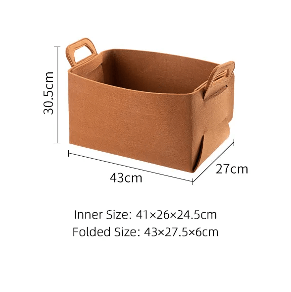 Shimoyama Foldable Felt Storage Box 35L