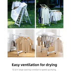 Shimoyama Wing Folding Clothes Drying Rack