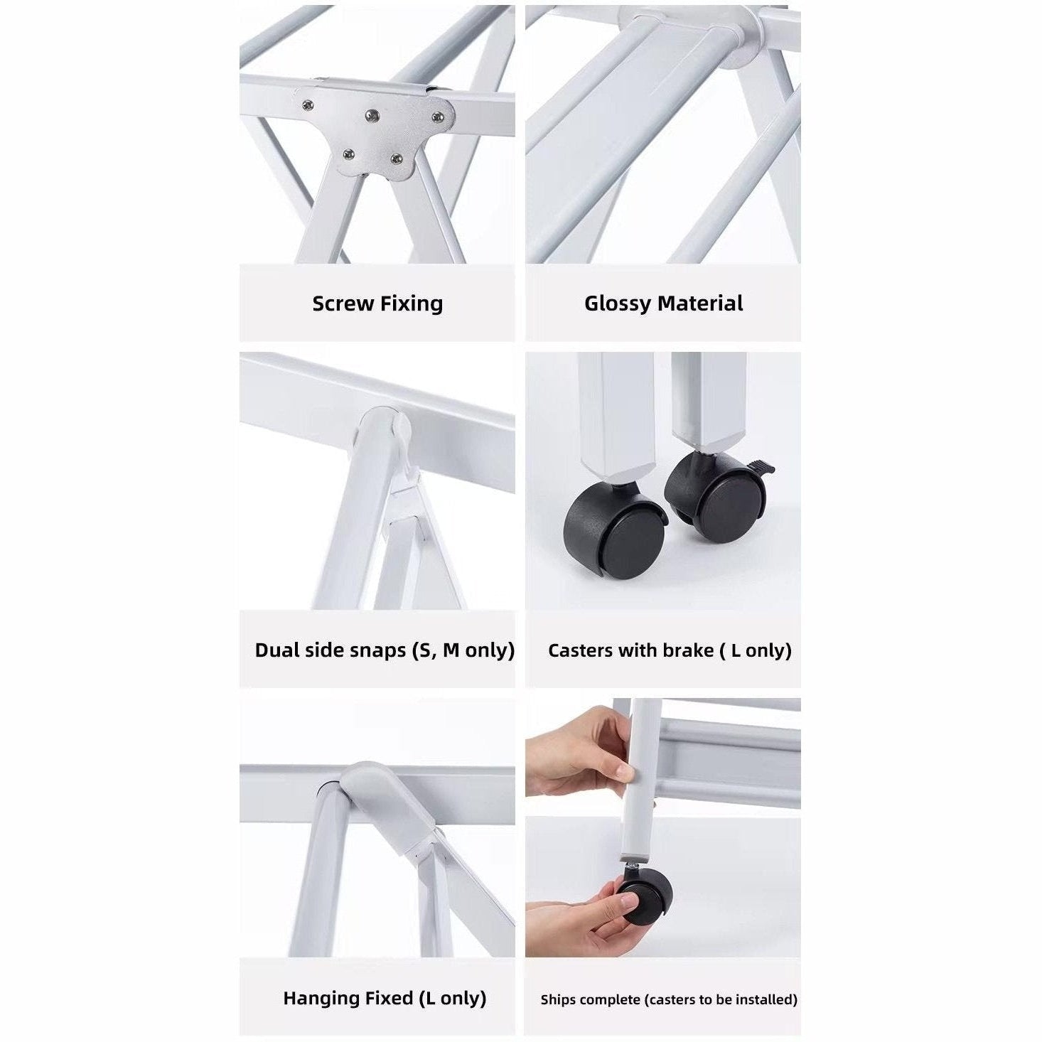 Shimoyama Wing Folding Clothes Drying Rack