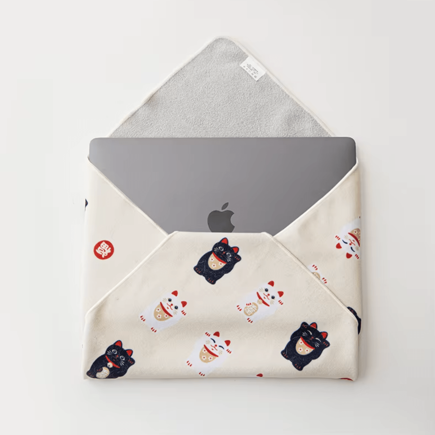 Shimoyama Furoshiki Wrapping Cloth - Fortune Cat - 50 x 50cm