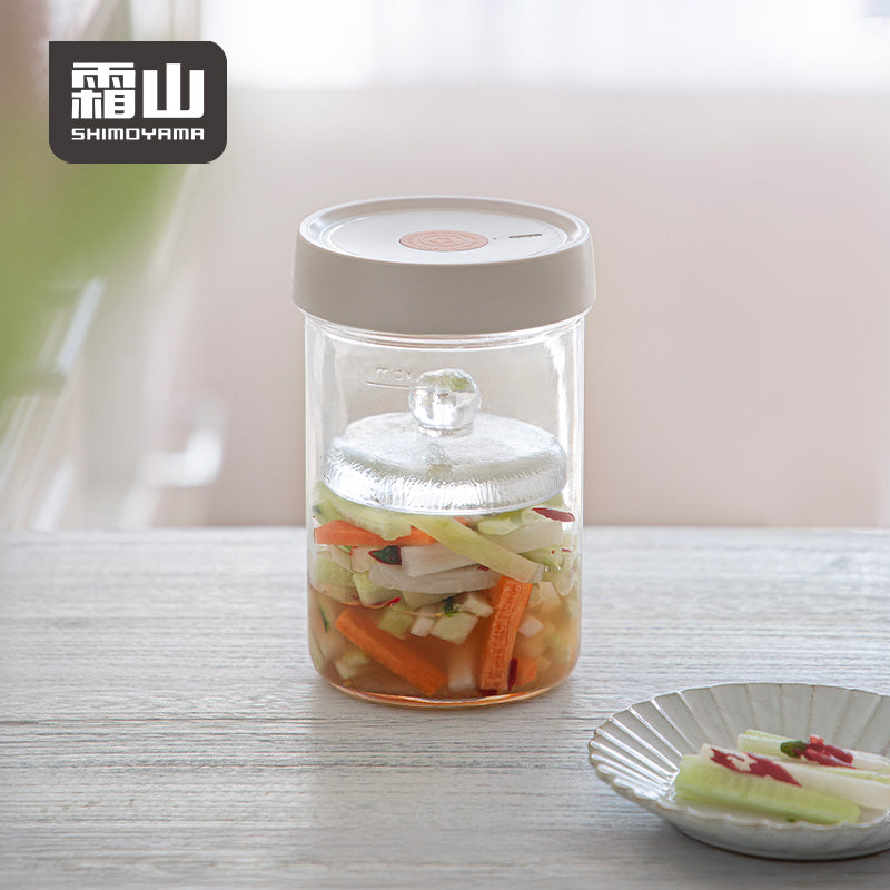 Shimoyama Glass Weight & Jar Pickling Set