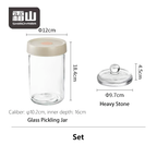 Shimoyama Glass Weight & Jar Pickling Set