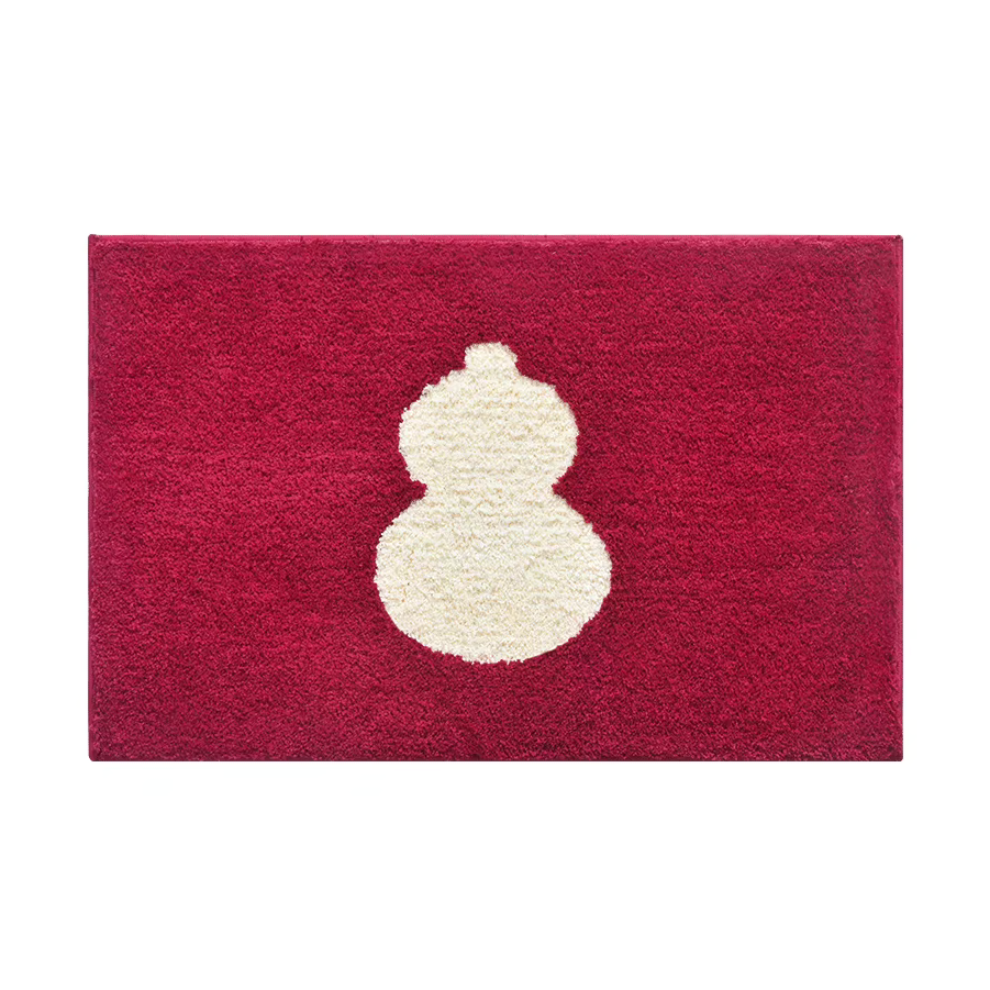 Shimoyama Gourd Red Floor Mat - 48x76cm