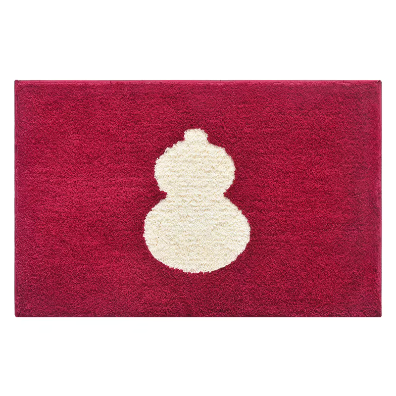 Shimoyama Gourd Red Floor Mat - 48x76cm