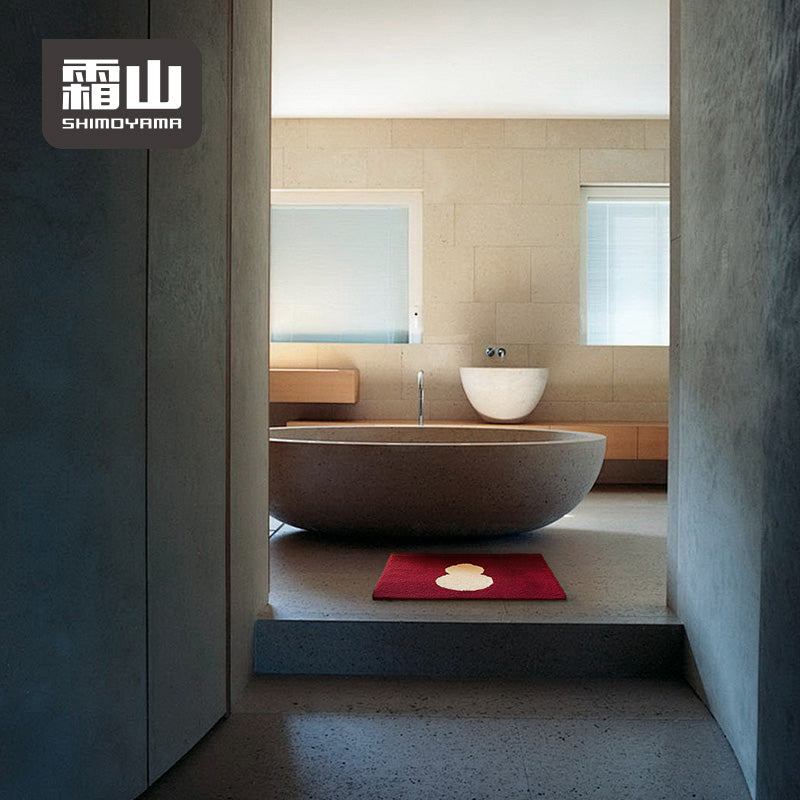 Shimoyama Gourd Red Floor Mat - 48x76cm