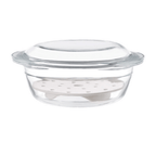 Shimoyama Heat Resistant Glass Casserole & Steaming Set 1.6L