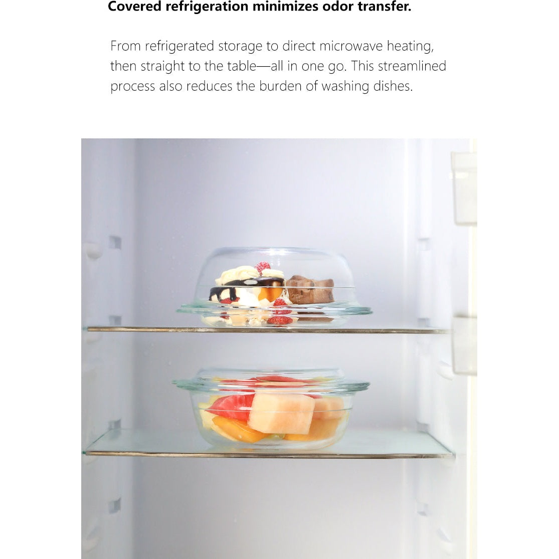 Shimoyama Heat Resistant Glass Casserole & Steaming Set 1.6L