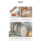 Shimoyama Heat Resistant Glass Casserole & Steaming Set 1.6L