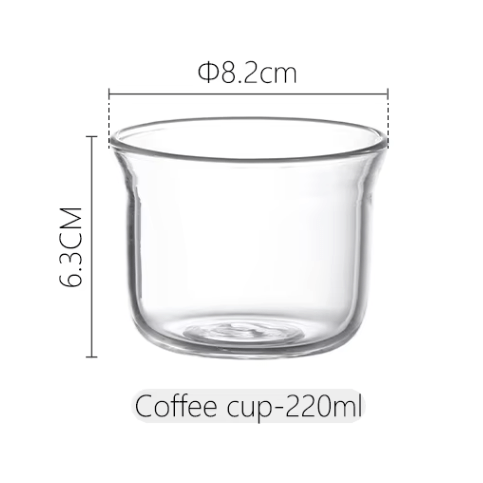 Shimoyama Heat-resistant Glass Coffee Cup 220ml