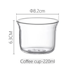Shimoyama Heat-resistant Glass Coffee Cup 220ml