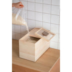 Shimoyama Hinoki Rice Storage Container 10kg