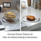 Shimoyama Iron Deep Frying Pot with Lid