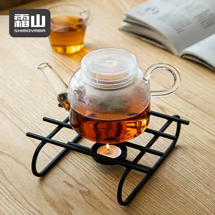 Shimoyama Iron Tea Pot Warmer Holder Stand