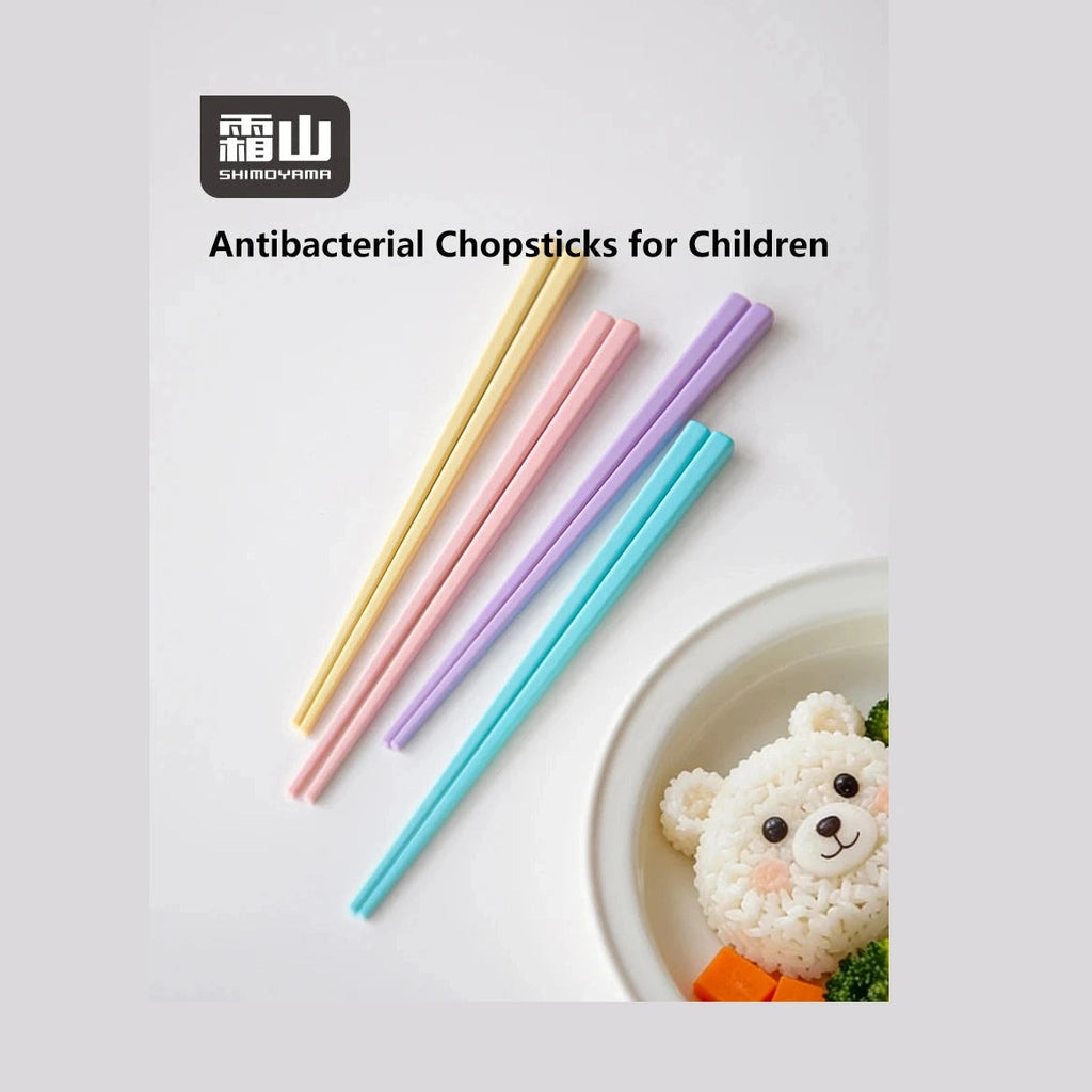 Shimoyama Kids Pastel Antibacterial Chopsticks - 19.5cm - 4P Set