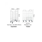 Shimoyama Laundry Storage Basket with Casters - 36L