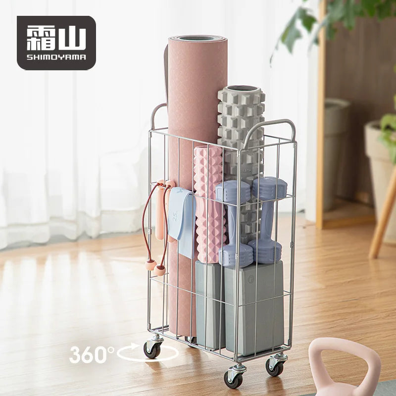 Shimoyama Laundry Storage Basket with Casters - 36L