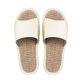 Shimoyama Leather Linen Slippers