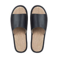 Shimoyama Leather Linen Slippers