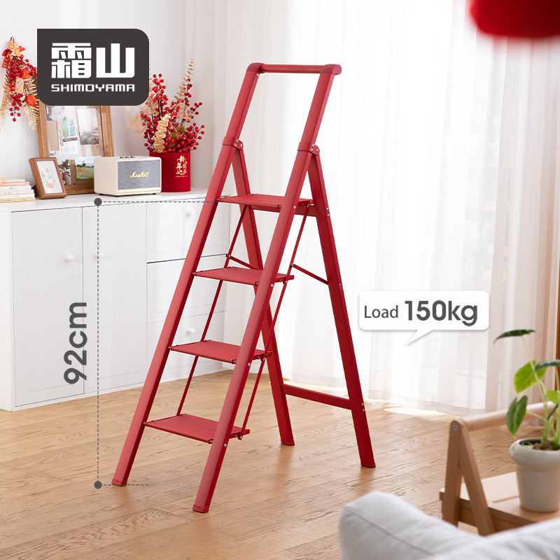 Shimoyama Lightweight 4 Step Stool Ladder - Red