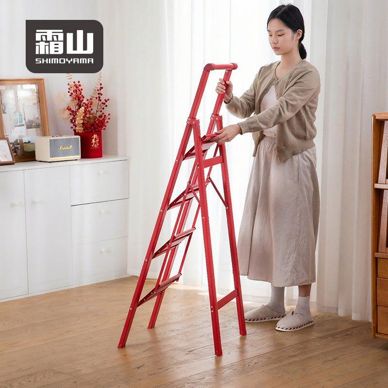 Shimoyama Lightweight 4 Step Stool Ladder - Red
