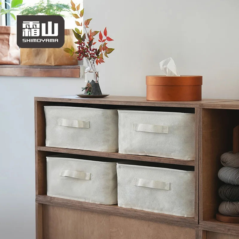 Shimoyama Linen Fabric Storage Basket - 37x26.5x16m