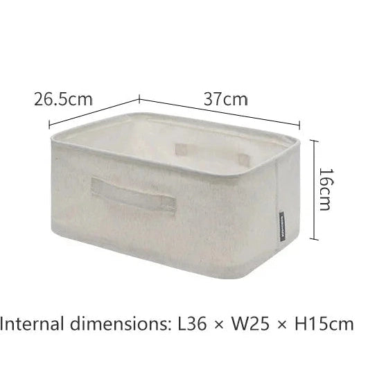 Shimoyama Linen Fabric Storage Basket - 37x26.5x16m