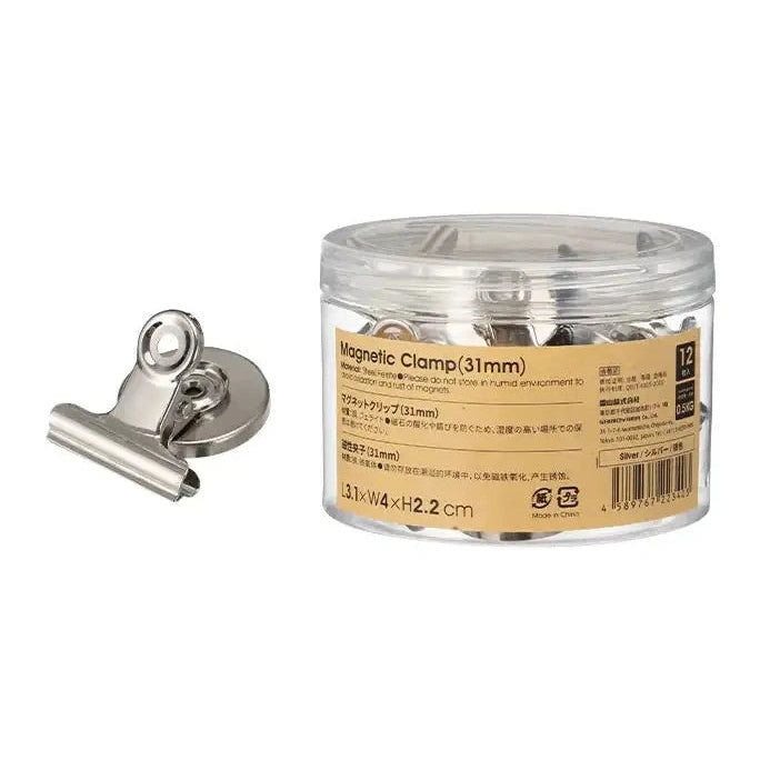 Shimoyama Metal Magnetic Clip 12Pcs