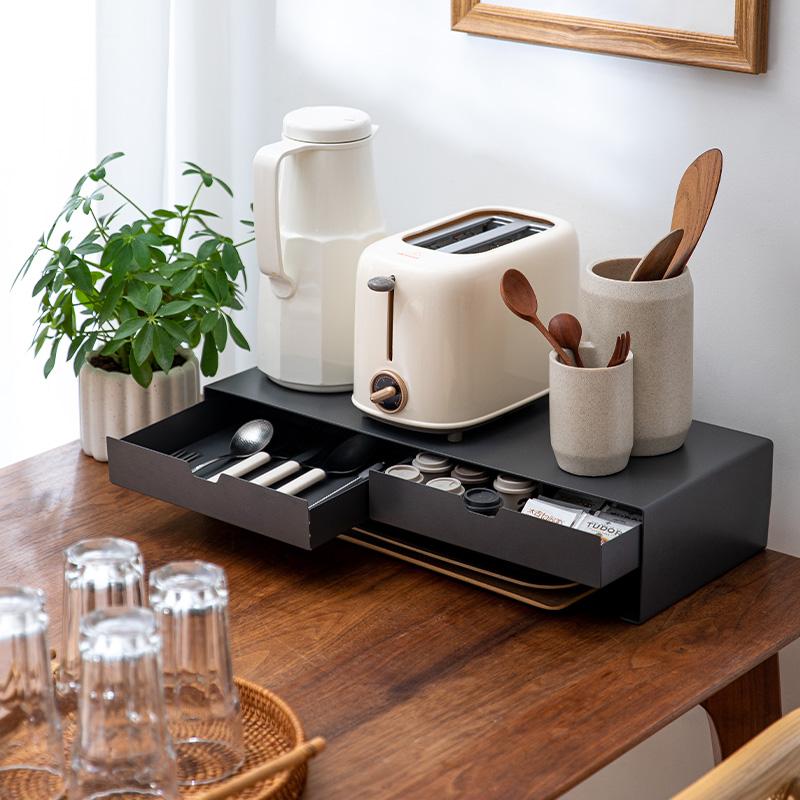 Shimoyama Monitor Stand With Drawers - 50cm