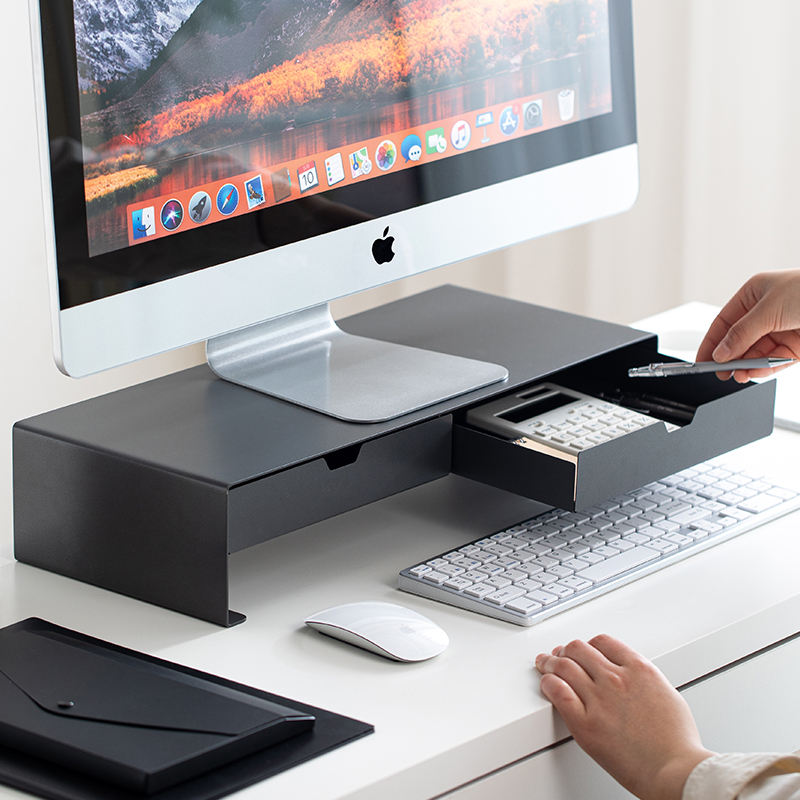 Shimoyama Monitor Stand With Drawers - 60cm