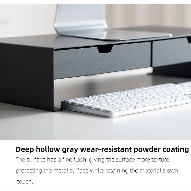 Shimoyama Monitor Stand With Drawers - 60cm