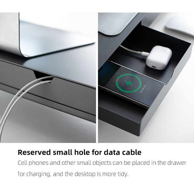 Shimoyama Monitor Stand With Drawers - 60cm