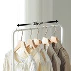 Shimoyama Movable Clothing Hanging Rack Shelf with Wheels
