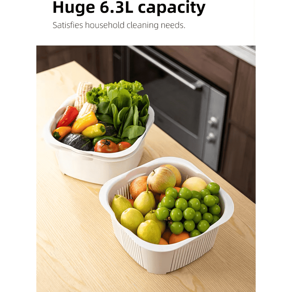 Shimoyama Multi-Purpose Colander Washing Basket 2P Set 6.3L