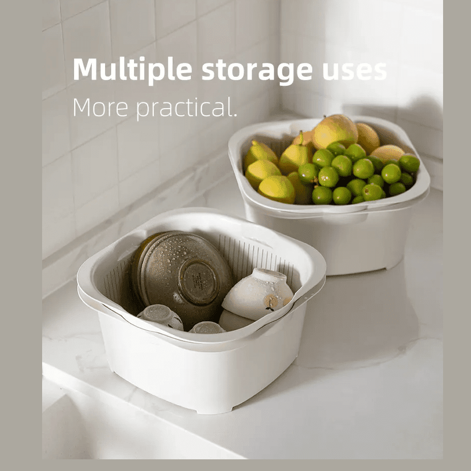Shimoyama Multi-Purpose Colander Washing Basket 2P Set 6.3L