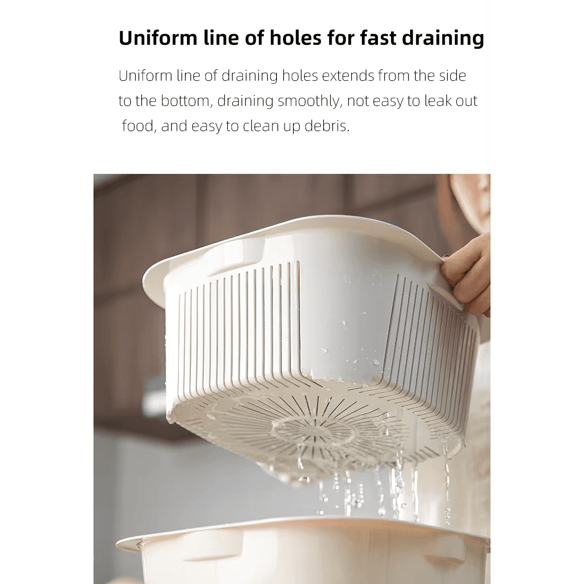 Shimoyama Multi-Purpose Colander Washing Basket 2P Set 6.3L